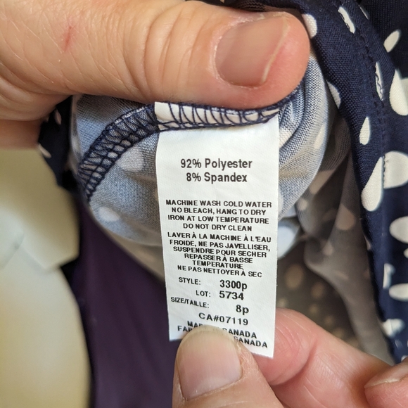 Polka-dot Dress - petite - Picture 2 of 4